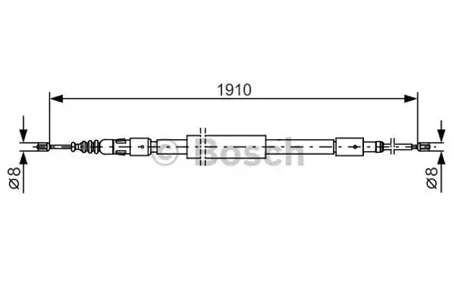 жило за ръчна спирачка BOSCH 1 987 482 318