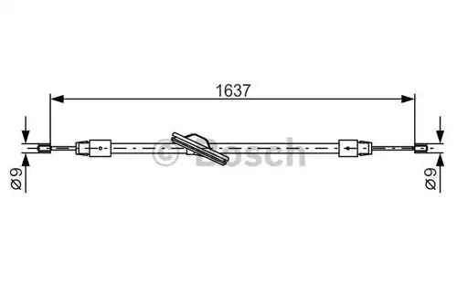 жило за ръчна спирачка BOSCH 1 987 482 330