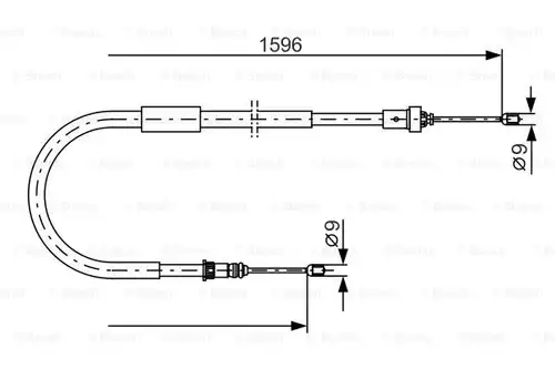 жило за ръчна спирачка BOSCH 1 987 482 334