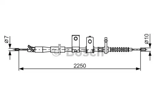 жило за ръчна спирачка BOSCH 1 987 482 343