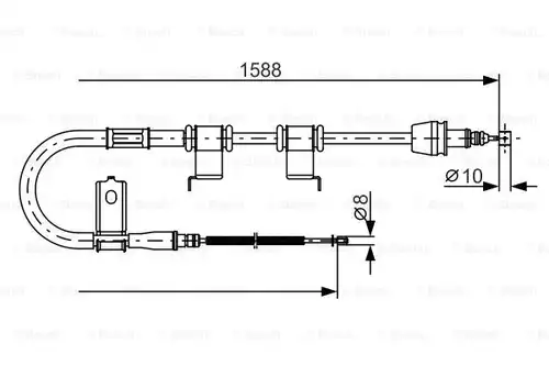 жило за ръчна спирачка BOSCH 1 987 482 359