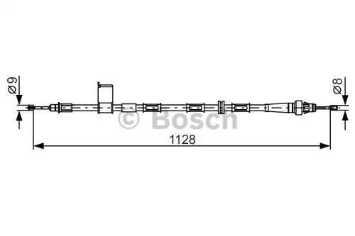 жило за ръчна спирачка BOSCH 1 987 482 363