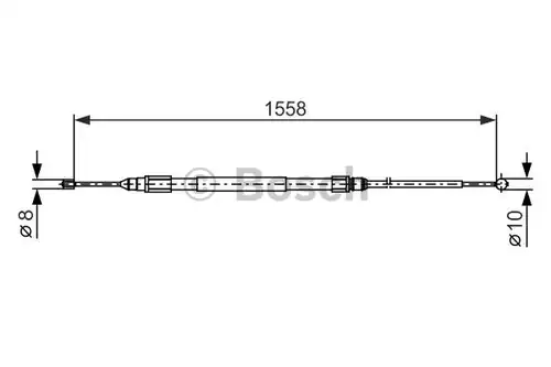 жило за ръчна спирачка BOSCH 1 987 482 368