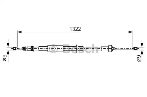 жило за ръчна спирачка BOSCH 1 987 482 385