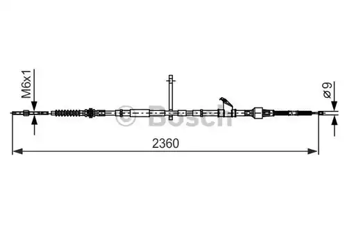 жило за ръчна спирачка BOSCH 1 987 482 402