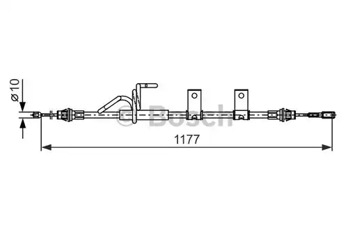 жило за ръчна спирачка BOSCH 1 987 482 404