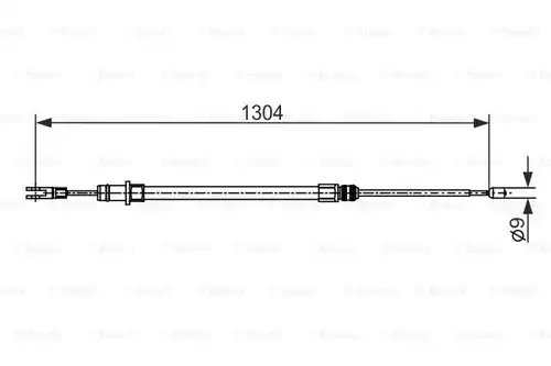 жило за ръчна спирачка BOSCH 1 987 482 431