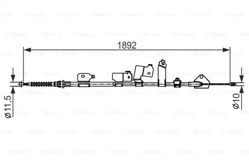 жило за ръчна спирачка BOSCH 1 987 482 439