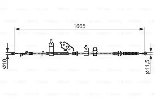 жило за ръчна спирачка BOSCH 1 987 482 440