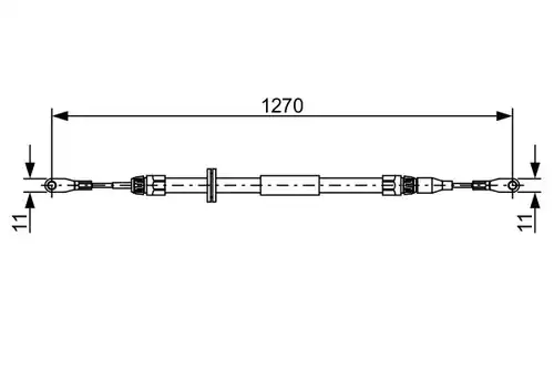 жило за ръчна спирачка BOSCH 1 987 482 501