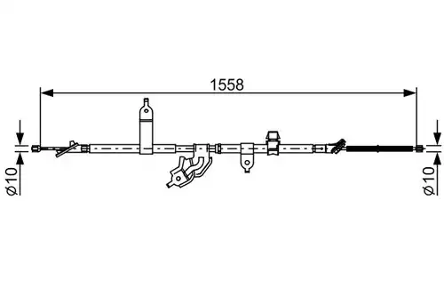 жило за ръчна спирачка BOSCH 1 987 482 512