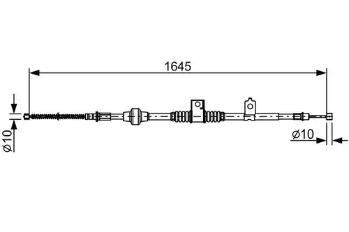 жило за ръчна спирачка BOSCH 1 987 482 517