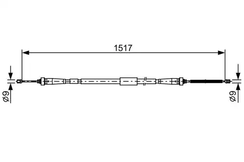 жило за ръчна спирачка BOSCH 1 987 482 639