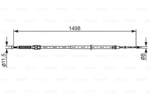 жило за ръчна спирачка BOSCH 1 987 482 789