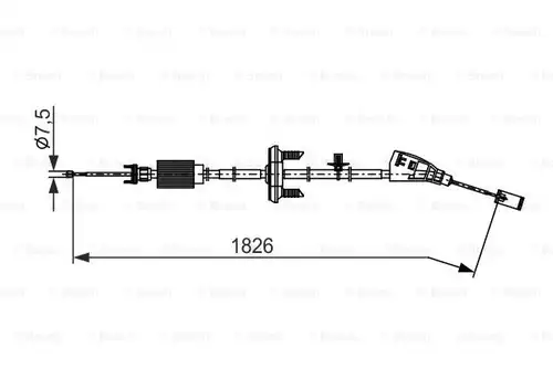 жило за ръчна спирачка BOSCH 1 987 482 795