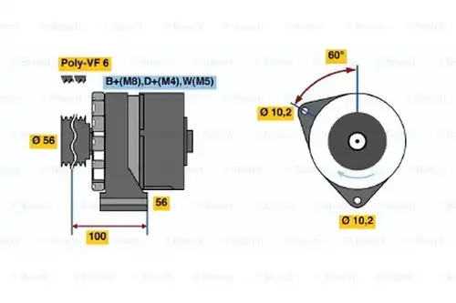 генератор BOSCH 6 033 GB3 030