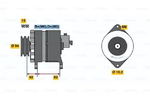 генератор BOSCH 6 033 GB5 007