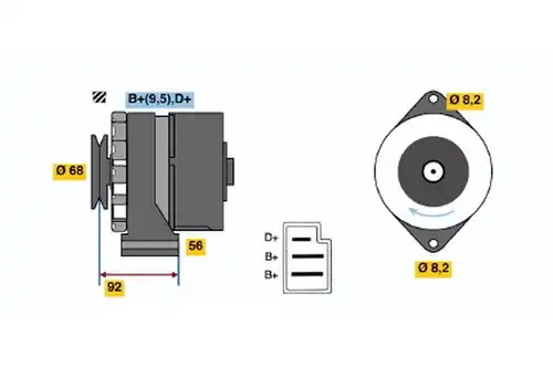 генератор BOSCH 9 120 080 139