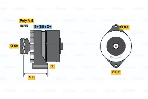 генератор BOSCH 9 120 080 173