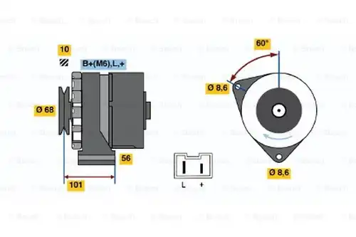 генератор BOSCH 9 120 144 258