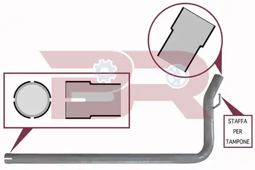 изпускателна тръба BOTTO RICAMBI BRM8987