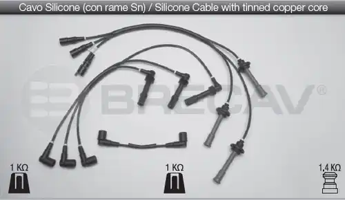комплект запалителеи кабели BRECAV 01.540