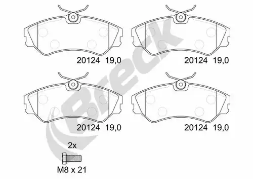 накладки BRECK 20124 00 701 00