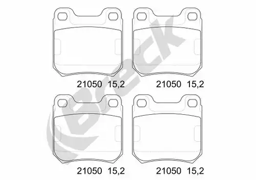 накладки BRECK 21050 00 704 00