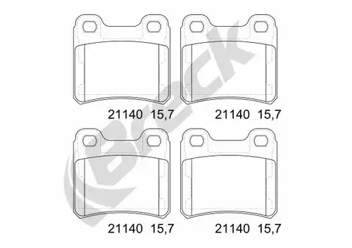 накладки BRECK 21140 00 704 00