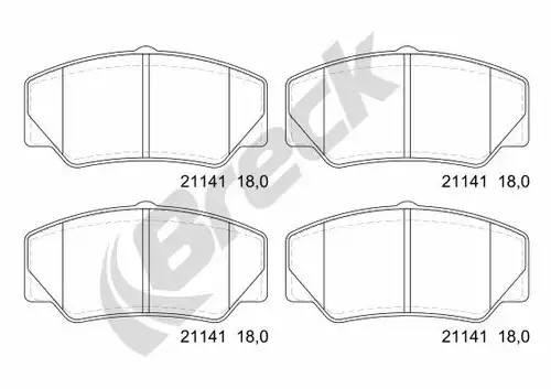 накладки BRECK 21141 00 701 00