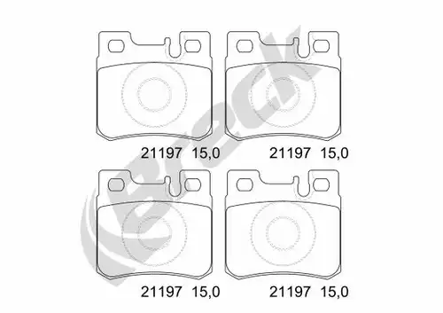 накладки BRECK 21197 00 704 20
