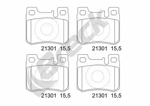 накладки BRECK 21301 00 704 20