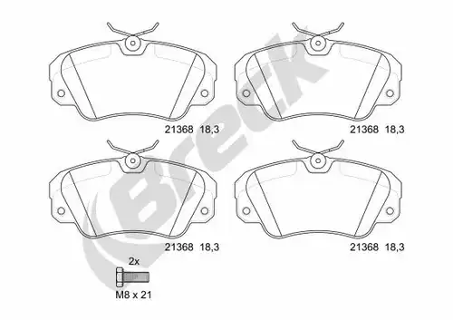 накладки BRECK 21368 00 701 00