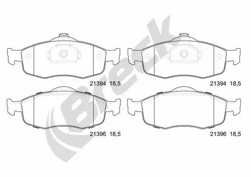 накладки BRECK 21394 00 701 00