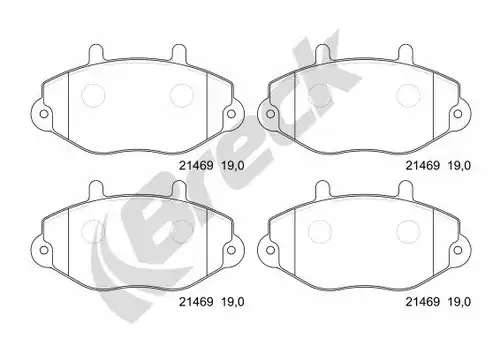 накладки BRECK 21469 00 701 00