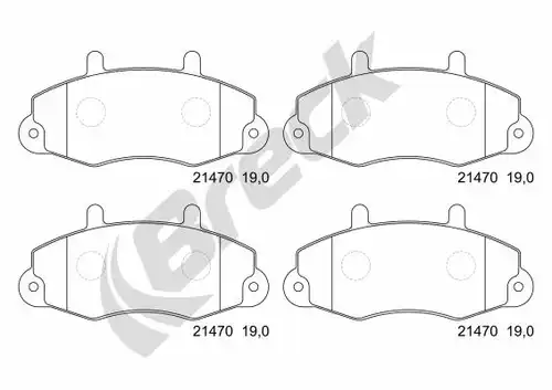 накладки BRECK 21470 00 701 00