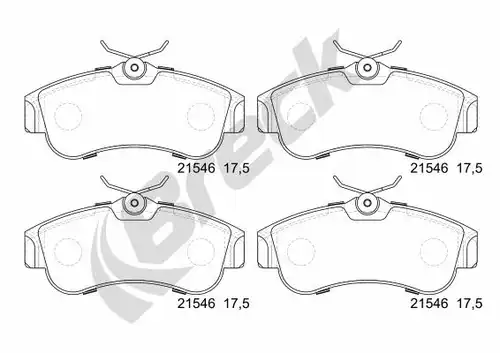 накладки BRECK 21546 00 701 00