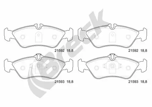 накладки BRECK 21592 00 705 10