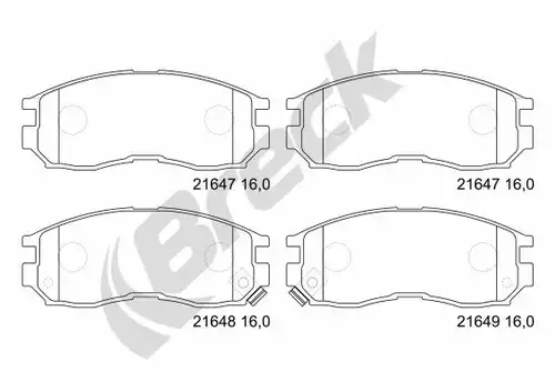 накладки BRECK 21647 00 701 10