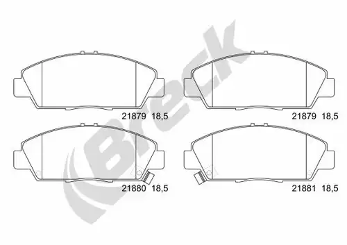 накладки BRECK 21879 00 701 10