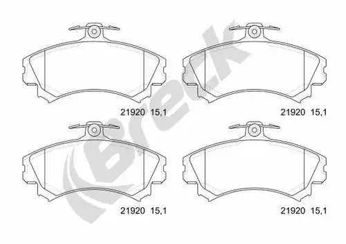 накладки BRECK 21920 00 701 10