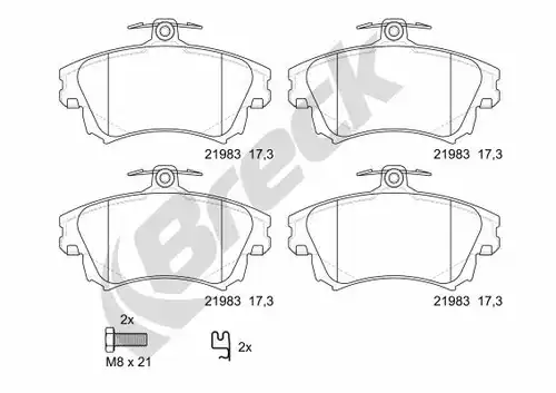 накладки BRECK 21983 00 701 10