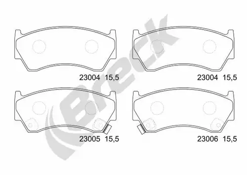 накладки BRECK 23004 00 701 10