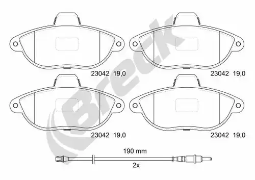 накладки BRECK 23042 00 701 10
