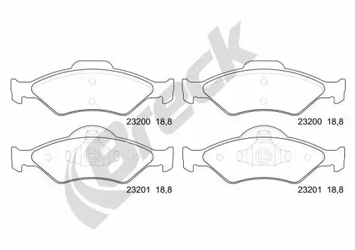 накладки BRECK 23200 00 702 00