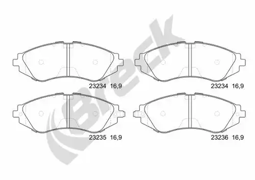 накладки BRECK 23234 00 701 10