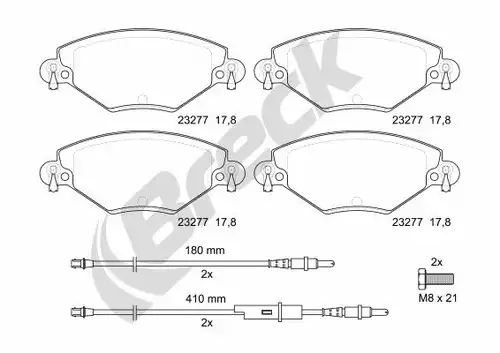 накладки BRECK 23277 00 701 10