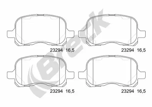 накладки BRECK 23294 00 701 00