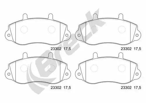 накладки BRECK 23302 00 703 00