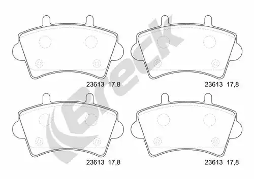 накладки BRECK 23613 00 703 00